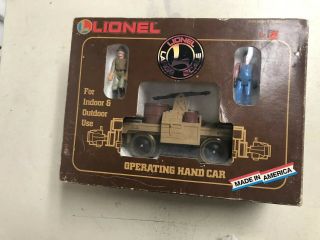 Lionel Large G Scale 8 - 87200 Operating Handcar