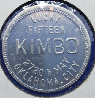 Okc Ok - Trade Token - Lucky Fifteen Kimbo - Gf 25¢ - Lo - 322