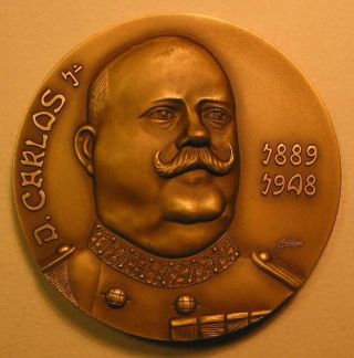 Monarchy King Of Portugal D.  Carlos I / Murder Of King And Prince / Bronze Medal