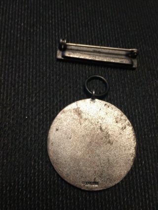 NRA Pistol Medal - Stamped Sterling 2