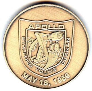 N310 Nasa Space Coin / Medal,  Apollo 10