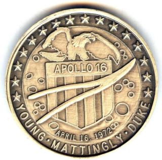 N316 Nasa Space Coin / Medal,  Apollo 16