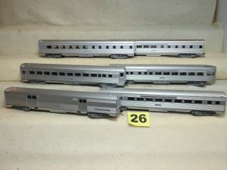 Set Of Six Athearn Ho Scale Undecorated Streamline Passenger Cars Ready To Run