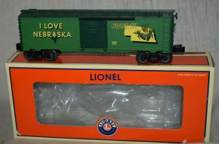 Lionel No.  6 - 29922 I Love Nebraska Boxcar - O Gauge