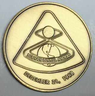 N308 Nasa Space Coin / Medal,  Apollo 8