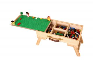 Lego city Table compatible storage Play folding custom made wooden kids children 2