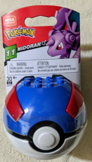 Pokemon Mega Construx Nidoran Poke Ball Series 11