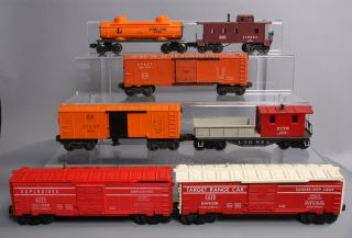 Lionel O Gauge Postwar Freight Cars: 6470,  3484 - 25,  6045,  6119 - 100,  6448,  X3464,
