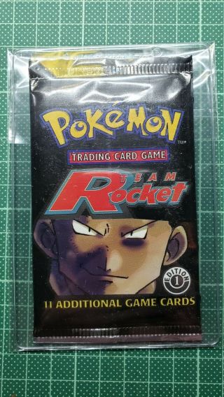Pokemon 1st Edition Team Rocket Booster Pack Factory Box Fresh Unweighted