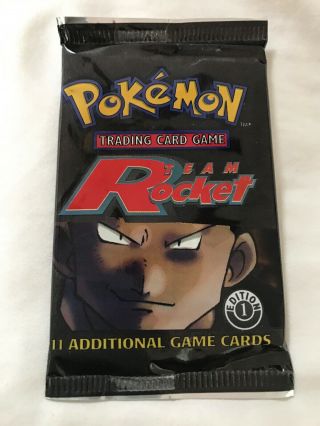 Pokemon Team Rocket 1st Booster Pack Factory Possible Holo Fast