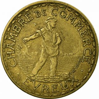[ 514509] Coin,  France,  Chambre De Commerce,  Evreux,  1 Franc,  1922,  Ef (40 - 45)