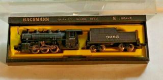 Bachmann Usra 0 - 6 - 0 Electric Train & Santa Fe Tender - Origi.  Box 4802 N Gauge