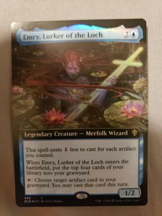 Mtg Emry,  Lurker Of The Loch,  Extended Art Foil