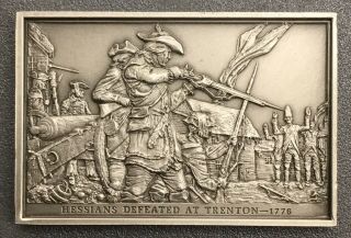 Hessians Defeated At Battle Of Trenton American Revolutionary War Ingot Medal