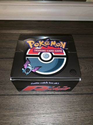 Pokemon 1st Edition Team Rocket Booster Box Empty Box And Wrappers Only No Cards
