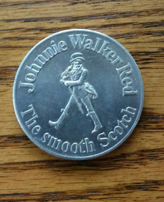 1972 Baltimore Colts Schedule Johnny Walker Red The Smooth Scotch Token 2