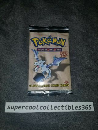 1999 Pokemon 1st Edition Fossil Booster Pack Unweighed Aerodactyl