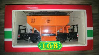 Lgb 4041 Oeg Hopper Car G Scale Made In Germany Boxed Pre Owned.