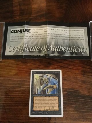 Mtg - Unlimited: Lich Signed Autographed With Certificate Of Authenticity Rl