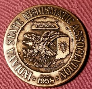 1967 Fort Wayne Indiana State Numismatic Association 9th Convention Medal Token 2