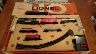 Vintage Lionel Santa Fe 0594 Diesel Freight Set No 14143 Ho Train Set