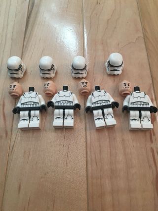 4x Offic.  Lego Star Wars Stormtroopers Minifigure,  Tracking