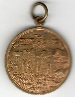 1897 German Medal Issued To Commemorate The 400 Year Anniv.  Of Leipziger Messe