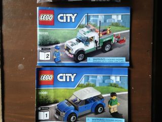 Lego City (60081) Pickup Tow Truck And Car 100 Complete