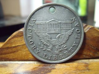 Victory Liberty Loan Token - Medal Made From Captured German Cannons Wwii