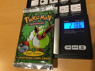 Jungle 1st Edition Booster Pack (flareon) Pokemon Cards (weighed Light)
