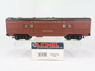 O 3 - Rail Lionel 6 - 16022 Prr Pennsylvania Baggage Passenger Car W/light 16022
