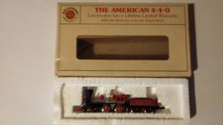 Bachmann Steam Locomotive 4750 American 4 - 4 - 0 & Tender Jupiter N Scale Orig Box