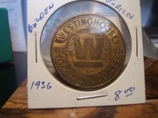 1936 Westinghouse Golden Jubilee " W " The Stanard In Refrigeratior Medal
