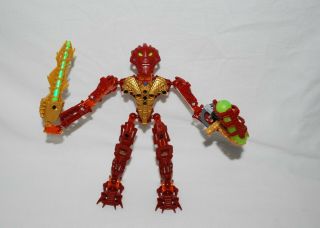 Lego Bionicle Toa Inika Toa Jaller (8727) Complete Figure & Light - Up Weapon
