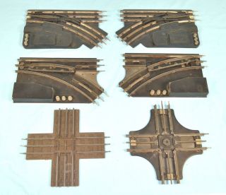 Lionel & Marx Model Train Tracks Switches And Crossings - O Scale
