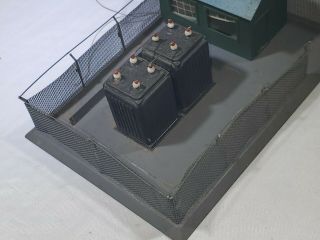 Vintage HO Scale Power Sub Station All Metal W/Light Train Layout 2