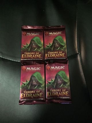 Magic The Gathering Throne Of Eldraine Collector Packs 4x