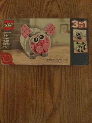 Lego Mini Piggy Bank 3 In 1 Limited Edition 40251 |brand Factory