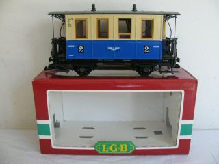 Vintage Lgb Lehmann G Scale Lighted 2nd Class Passenger Coach 3015 Ex