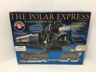Lionel The Polar Express G Gauge Train Set Model 7 - 11022 Locomotive 1225 