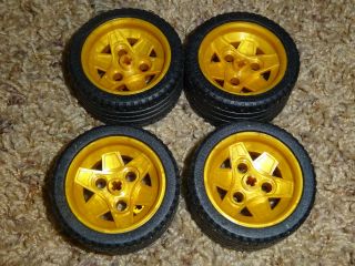 Lego Technic Wheels Set Of 4 Tire 56 X 28 Zr Wheel 43.  2 X 26 Mm 41896 41897