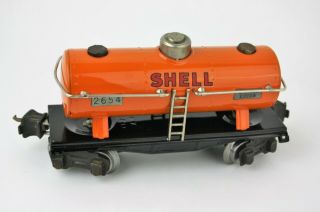 Lionel Trains Prewar No.  2654 Lionel Lines Shell Single Dome Tank Car -