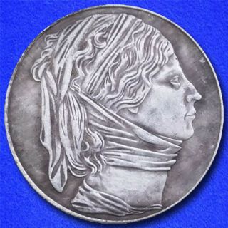1935 Karl Goetz Medal (coin) Queen Luise Of Prussia
