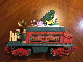 Bright Holiday Express Tree Top Tender 384 387.  Ex Con.