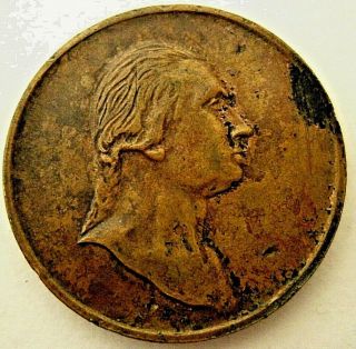 George Washington Medal Mount Vernon Coin Home Of George Washington Brass Token