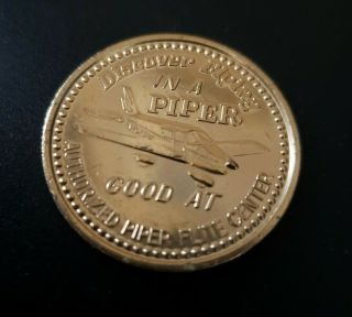 Two Piper Aircraft Collectible Vintage Token,  Coins