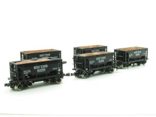 N Scale Atlas Set Of 5 Ore Cars Soo Line With Loads