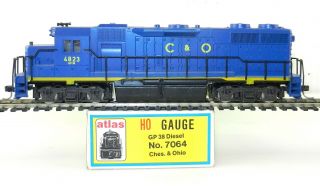 Atlas Ho 7064 C&o Chesapeake & Ohio Gp38 4823 Powered Diesel Locomotive T111