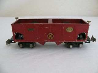 Prewar 1927 - 42 Lionel Trains O Gauge Tin Plate Red Hopper Car 816 Vg