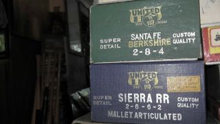 2 Empty United Scale Models Boxes For Ho Brass - Pacific Fast Mail Pfm Japanese